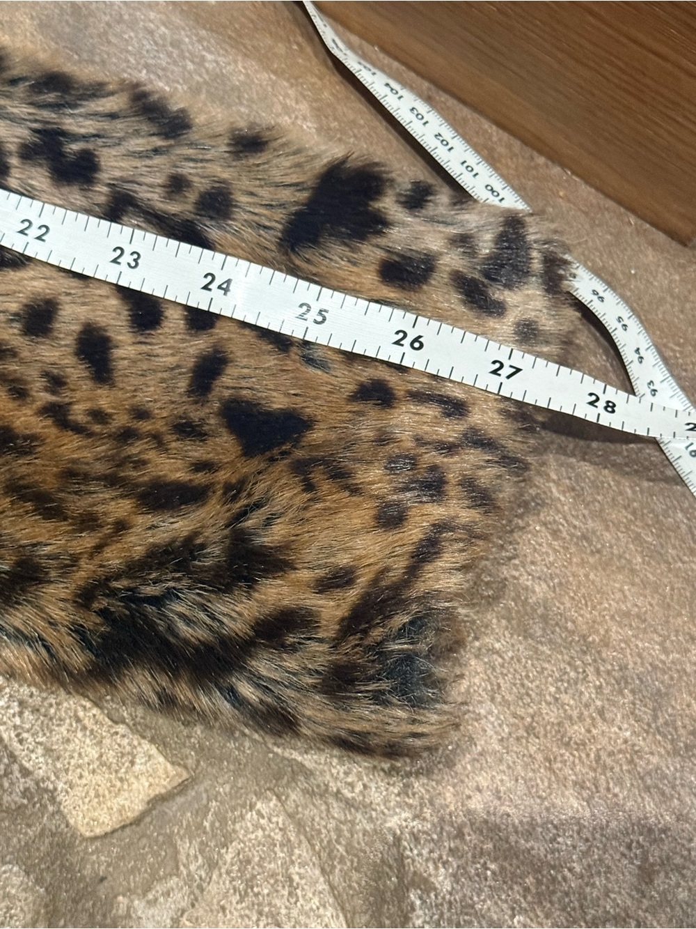 Sanctuary Faux Fur Leopard Print Coat in Brown and Black Size Small - Picture 11 of 13